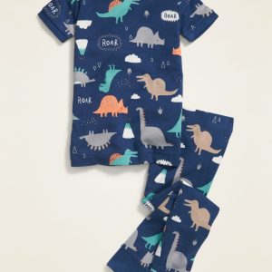 Unisex Snug-Fit Printed Pajama Set for Toddler & Baby