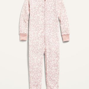 Unisex Snug-Fit 2-Way-Zip Printed Pajama One-Piece for Toddler & Baby