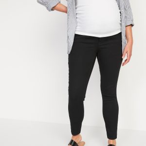 Maternity Rollover-Panel 360° Stretch Super-Skinny Jeans