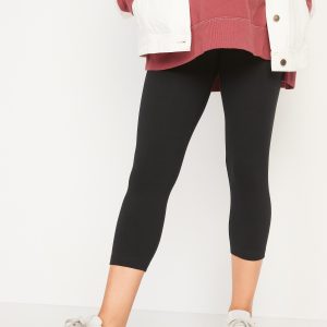 Maternity Full-Panel Cropped Leggings