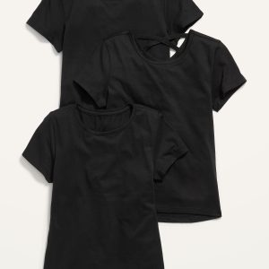 Softest Short-Sleeve T-Shirt Variety 3-Pack for Girls