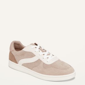 Soft-Brushed Faux-Suede Sneakers
