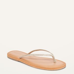 Faux-Leather Capri Sandals