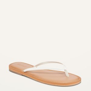 Faux-Leather Capri Sandals
