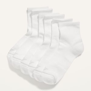 3-Pack Athletic Quarter Crew Socks for Women