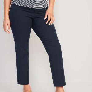 Maternity Full-Panel Pixie Straight Ankle Pants