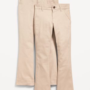 School Uniform Boot-Cut Pants 2-Pack for Girls