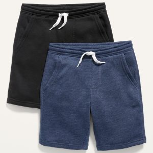 2-Pack Fleece Jogger Shorts for Boys (At Knee)
