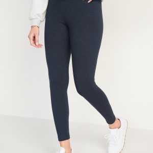 High-Waisted Jersey Fashion Layering Leggings