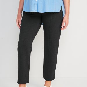 Maternity Full Panel Stevie Straight Taper Pants