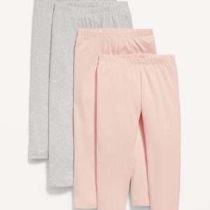 4-Pack Full-Length Leggings for Toddler Girls