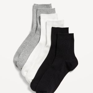 Quarter Crew Socks 3-Pack for Women