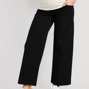 Maternity Full-Panel Pixie Wide-Leg Pants