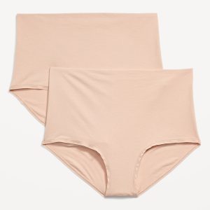 Maternity 2-Pack Rollover-Waist Brief Underwear