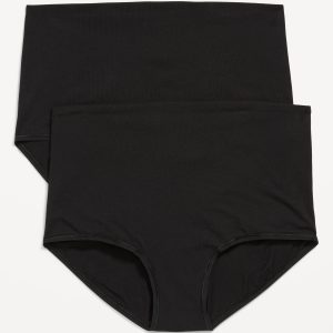 Maternity 2-Pack Rollover-Waist Brief Underwear