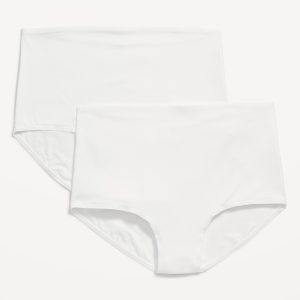 Maternity 2-Pack Rollover-Waist Jersey Hipster Underwear