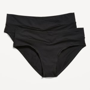 Maternity Low-Rise Bikini Underwear 2-Pack