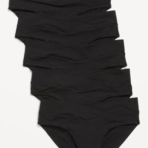 Maternity 5-Pack Soft-Knit Low-Rise Bikini Underwear