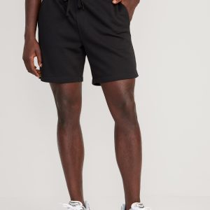 Garment-Washed Fleece Sweat Shorts -- 7-inch inseam