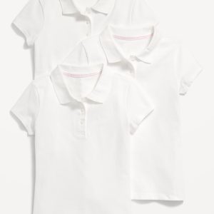Uniform Pique Polo Shirt 3-Pack for Girls