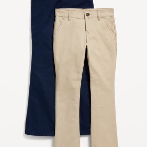 School Uniform Boot-Cut Pants 2-Pack for Girls