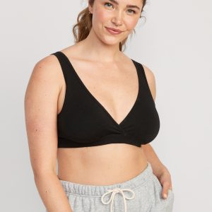 Maternity Cross-Front Cotton Nursing Bralette
