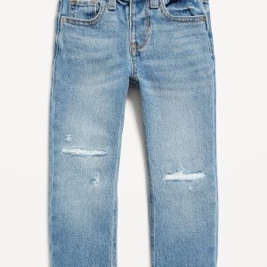 Unisex Straight Ripped Stretch Jeans for Toddler