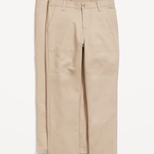 Slim School Uniform Chino Pants 2-Pack for Boys