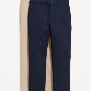 Slim School Uniform Chino Pants 2-Pack for Boys