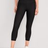 High-Waisted PowerSoft Crop Pocket Leggings