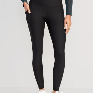 High-Waisted PowerSoft Full-Length Pocket Leggings