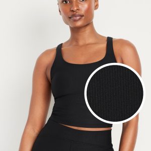 Light Support PowerSoft Rib Longline Sports Bra