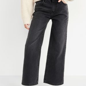 High-Waisted Baggy Wide-Leg Jeans for Girls