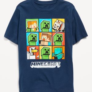 Minecraftâ„¢ Gender-Neutral Graphic T-Shirt for Kids