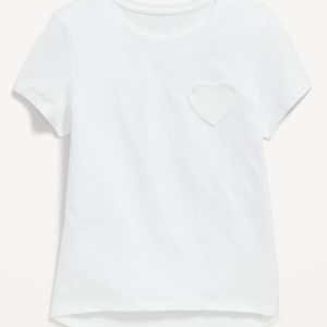 Softest Heart-Pocket T-Shirt for Girls