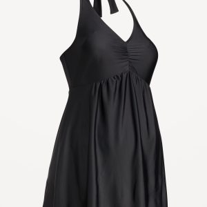 Maternity Halter Swim Dress