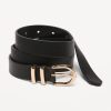 Double Loop Skinny Belt for Women