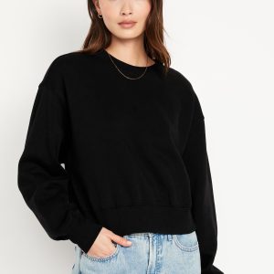 SoComfy Drop-Shoulder Crew-Neck Sweatshirt