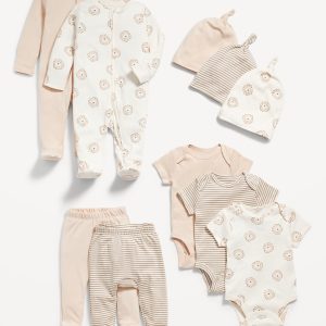 Unisex 10-Piece Layette Set for Baby