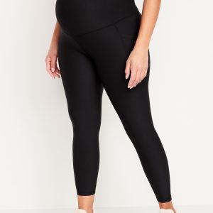 Maternity Full-Panel PowerSoft 7/8 Leggings