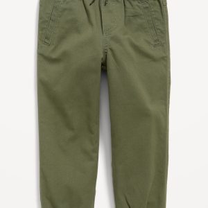 Functional-Drawstring Jogger Pants for Toddler Boys