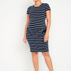 Maternity Short-Sleeve Bodycon Dress