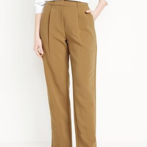 Extra High-Waisted Taylor Trouser Straight Pants
