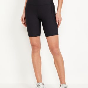 High-Waisted PowerSoft Biker Shorts -- 8-inch inseam