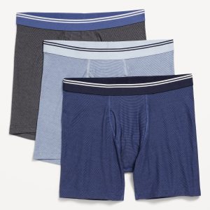 3-Pack Soft-Washed Boxer Briefs -- 6.25-inch inseam