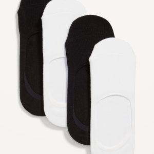 4-Pack No Show Socks