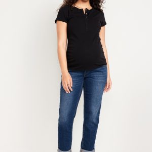 Maternity Full-Panel Boyfriend Jeans