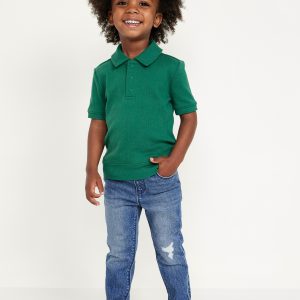 360° Stretch Pull-On Skinny Jeans for Toddler Boys