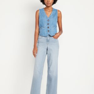 High-Waisted Wow Wide-Leg Jeans