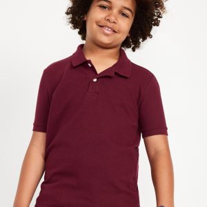 School Uniform Pique Polo Shirt for Boys